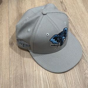 New Era Fitted Cap Oakland A’s (grey and baby blue) 25th Anniversary side patch